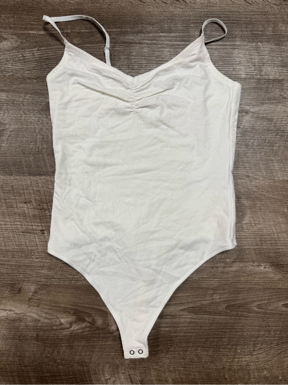 Abercrombie & Fitch White Bodysuit Size Medium